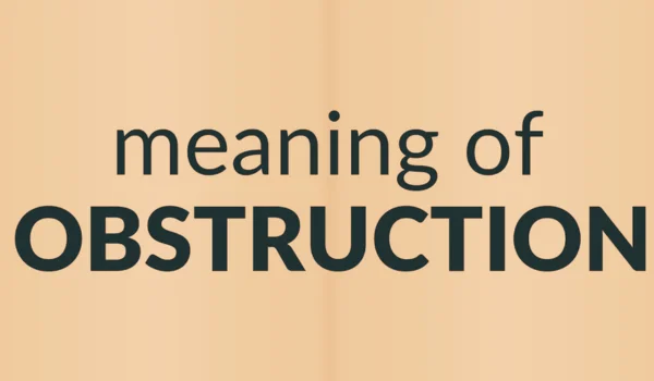 Meaning of Obstructing